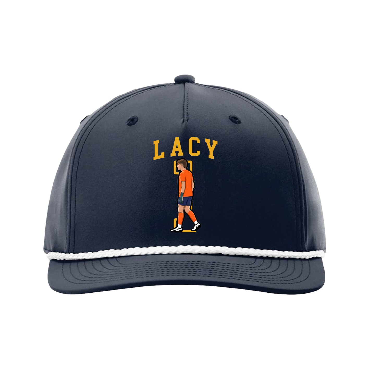 Five-Panel Classic Rope Cap — Shirsey in Navy