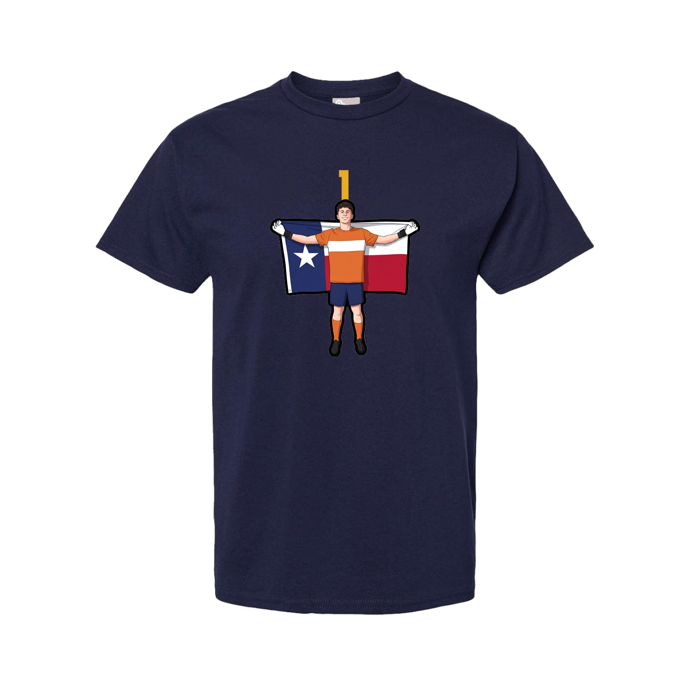 Youth Tee — Number Top in Navy