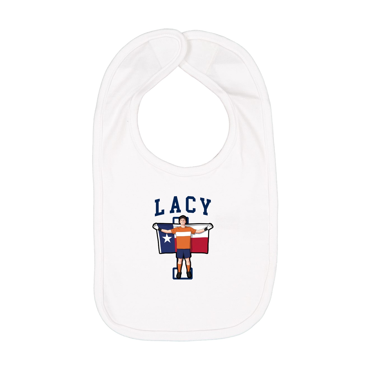 Infant Bib — Shirsey in White