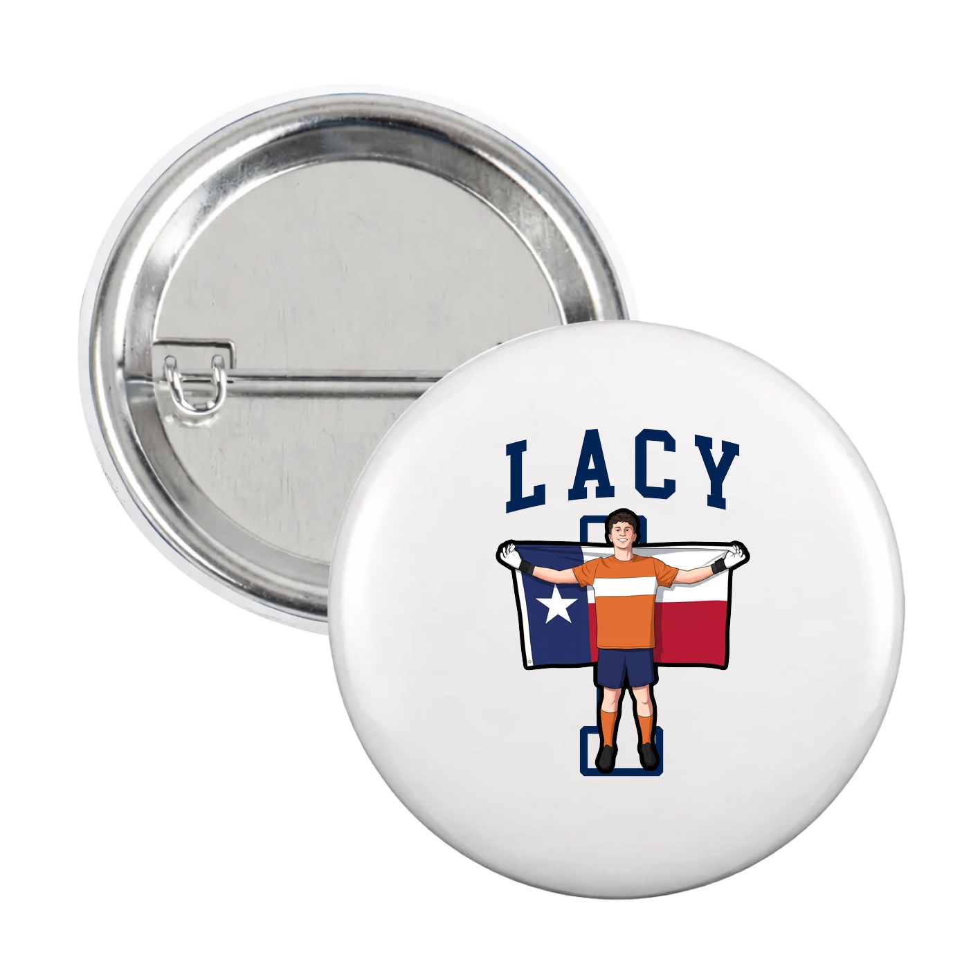 Game Day Button — Shirsey in White