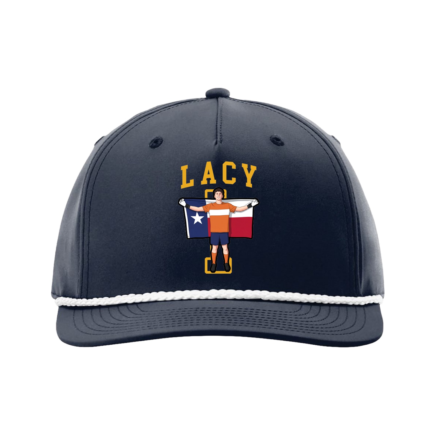 Five-Panel Classic Rope Cap — Shirsey in Navy