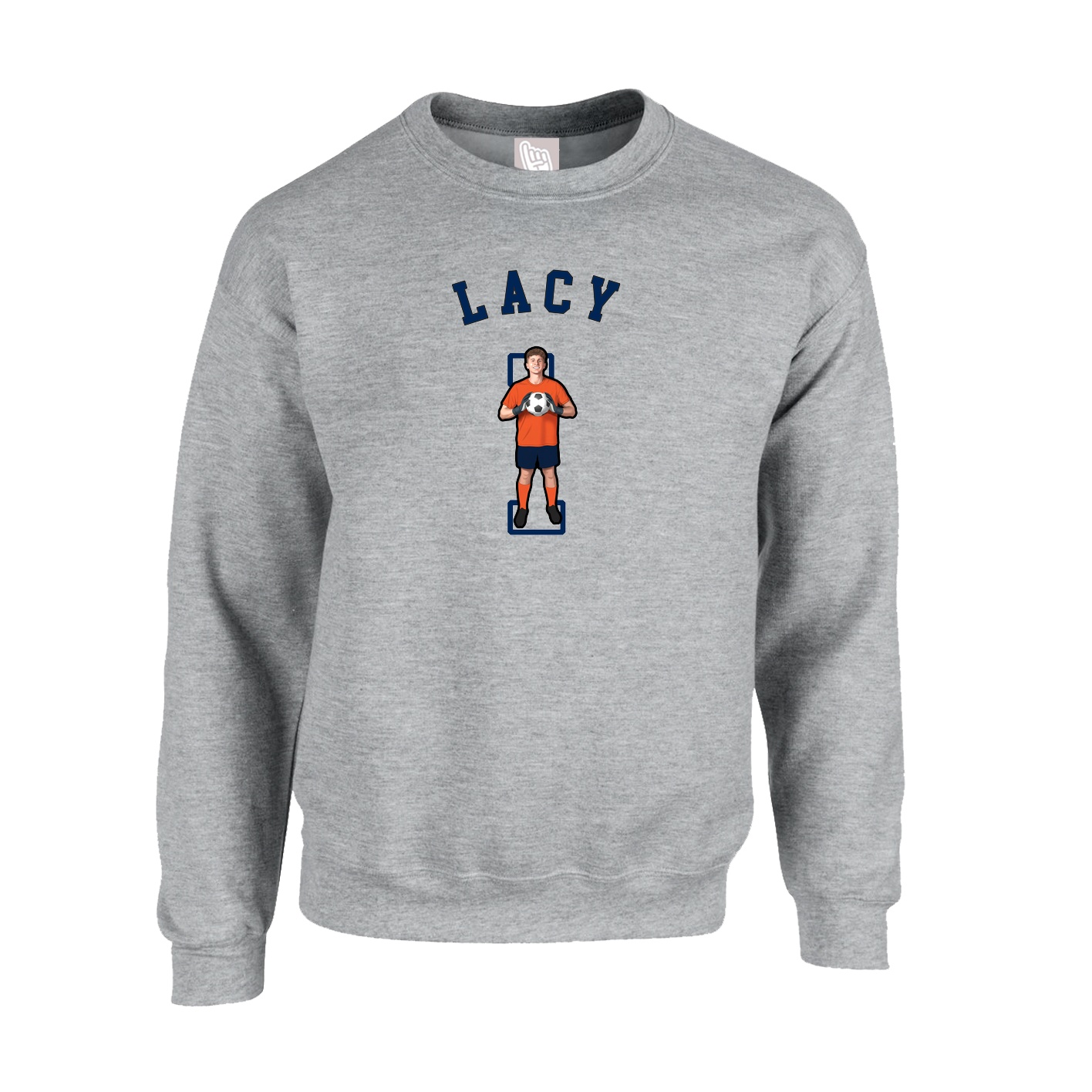Fleece Crew — Shirsey Arch in Grey