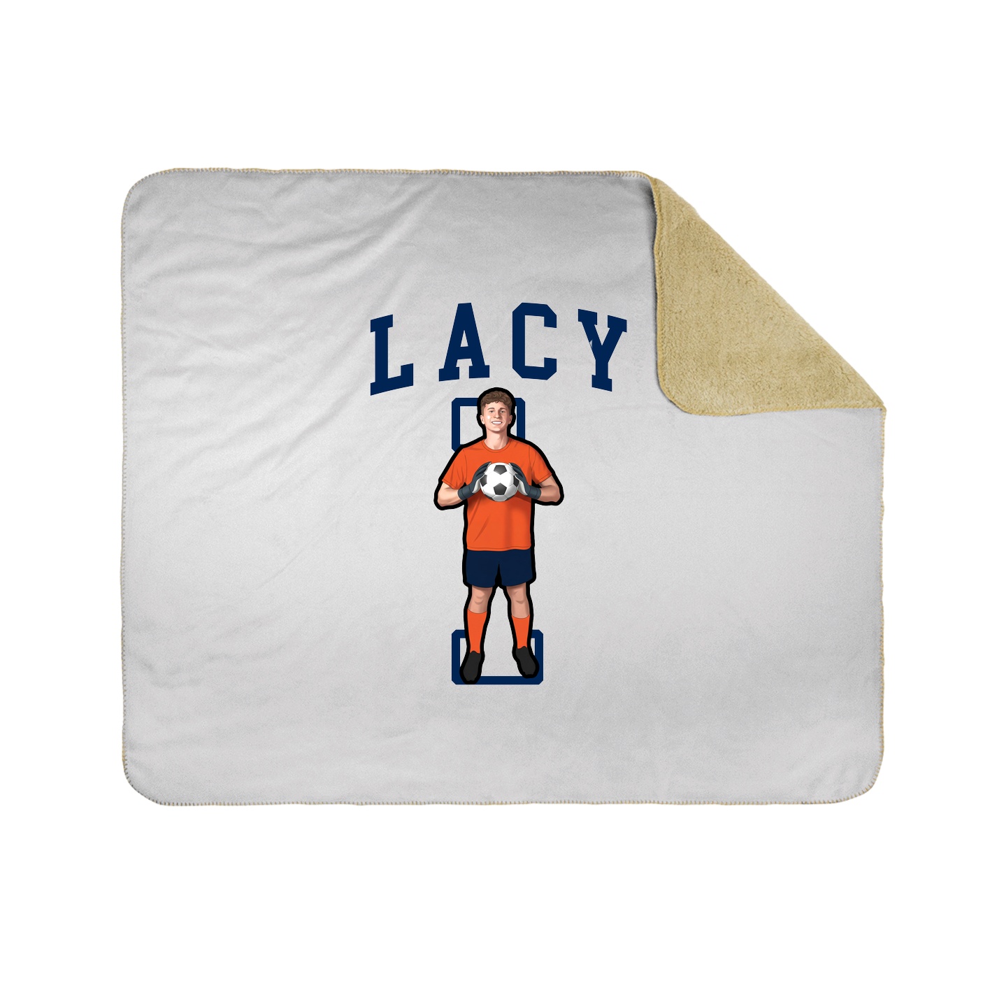 Throw Blanket — Shirsey in White