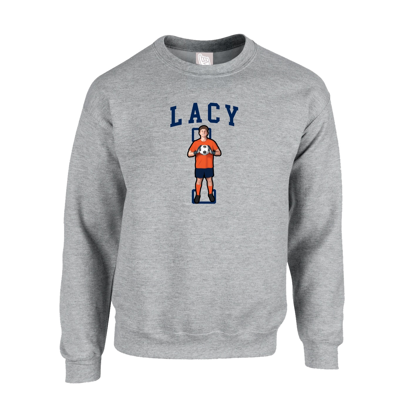 Fleece Crew — Shirsey in Grey