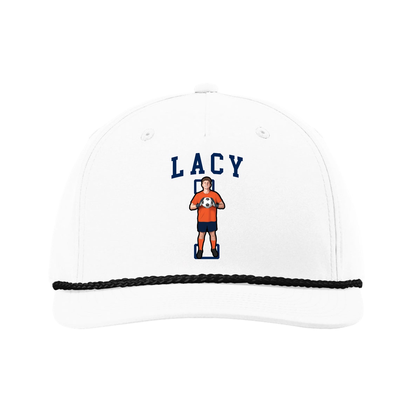 Five-Panel Classic Rope Cap — Shirsey in White