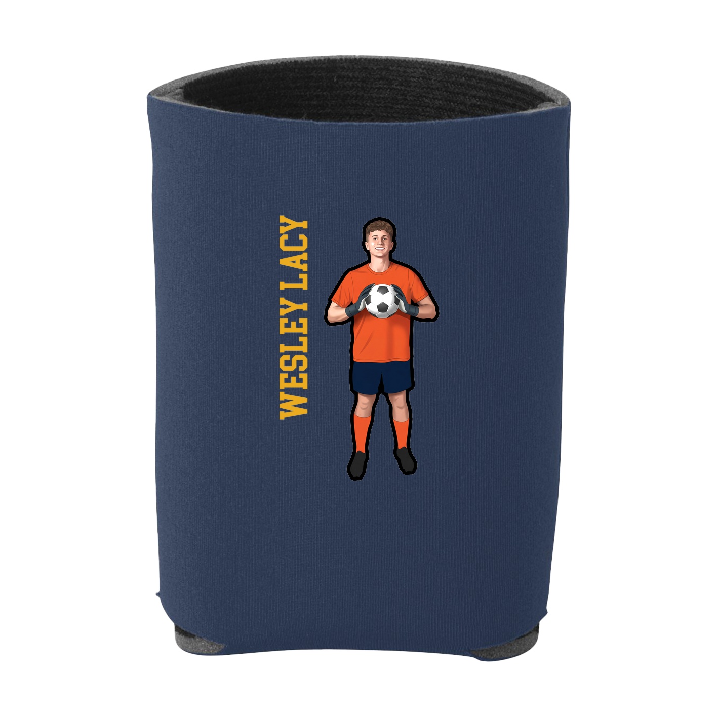 Can Holder — Name Vertical in Navy