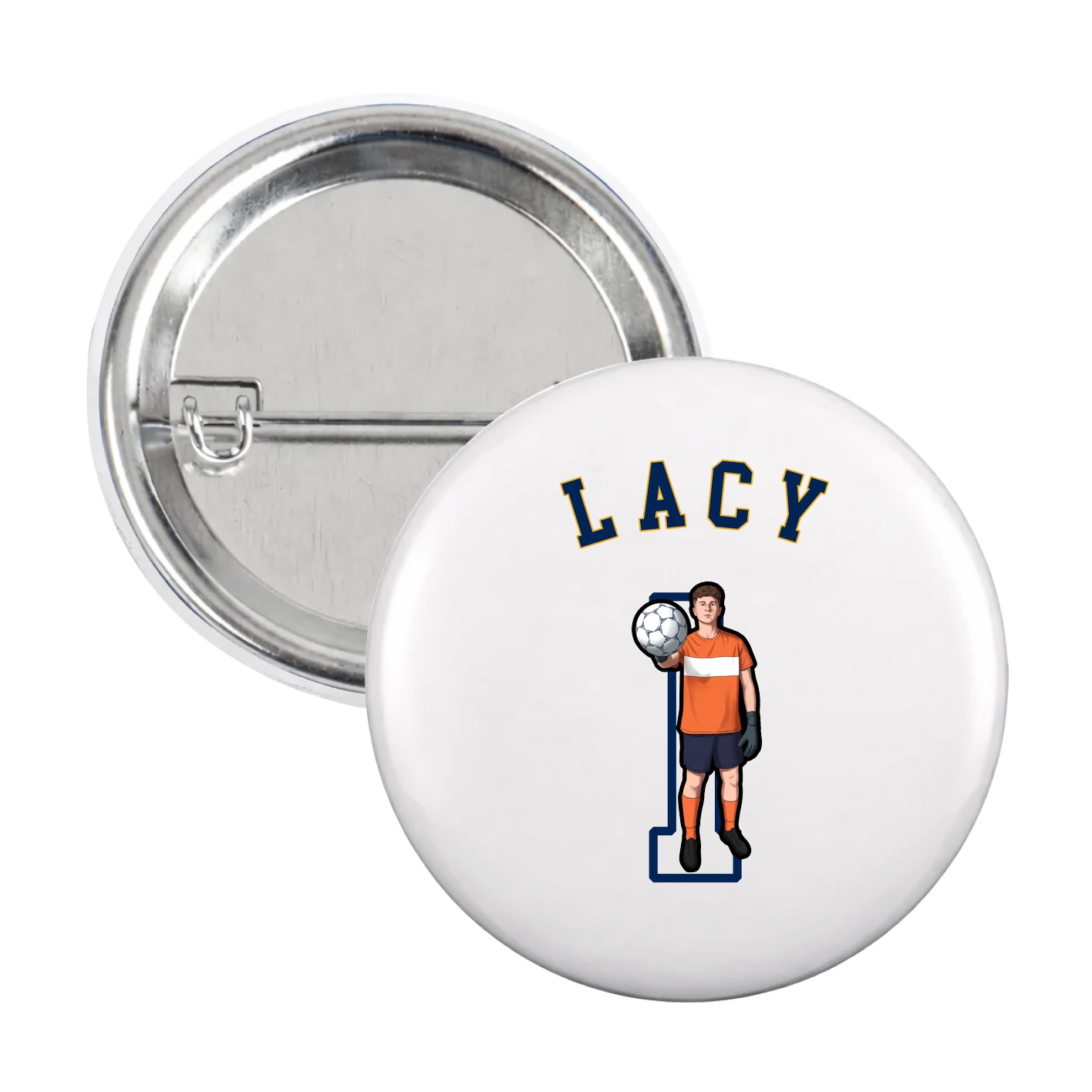 Game Day Button — Shirsey Arch in White