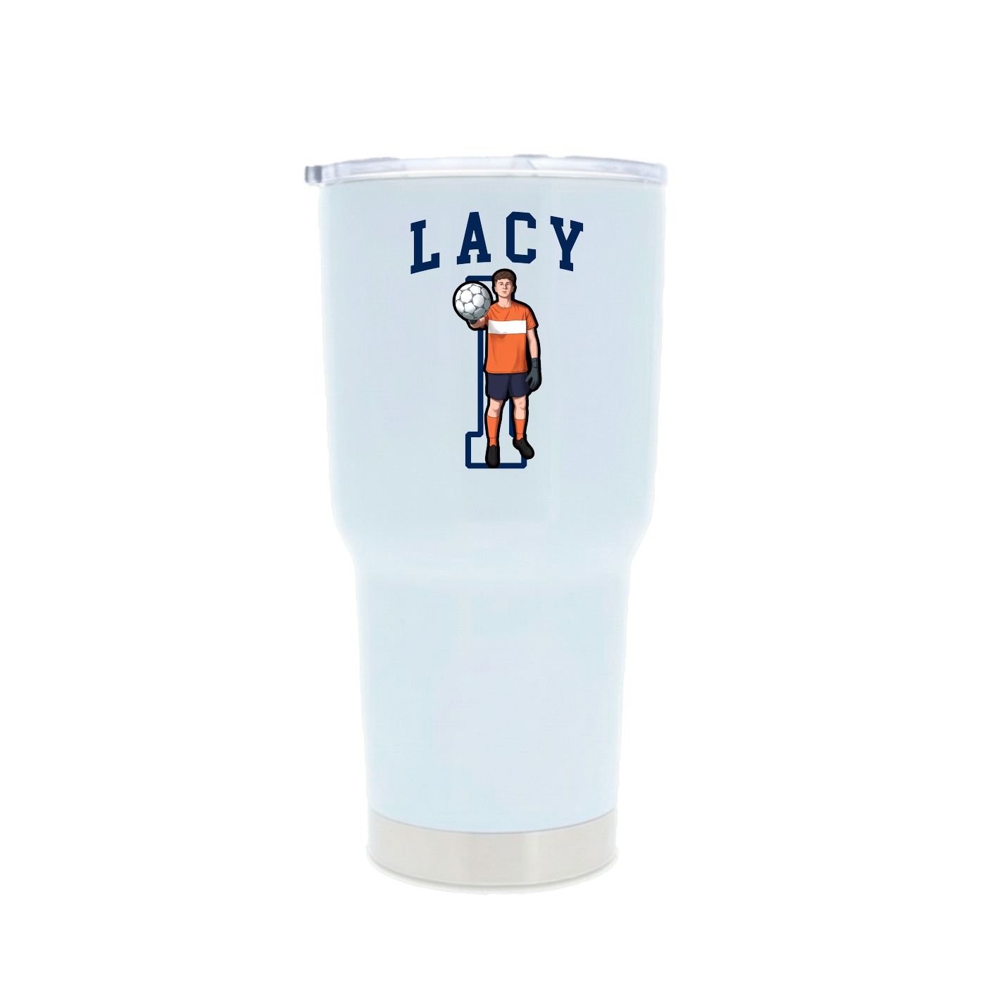 30oz Stainless Steel Tumbler — Shirsey in White