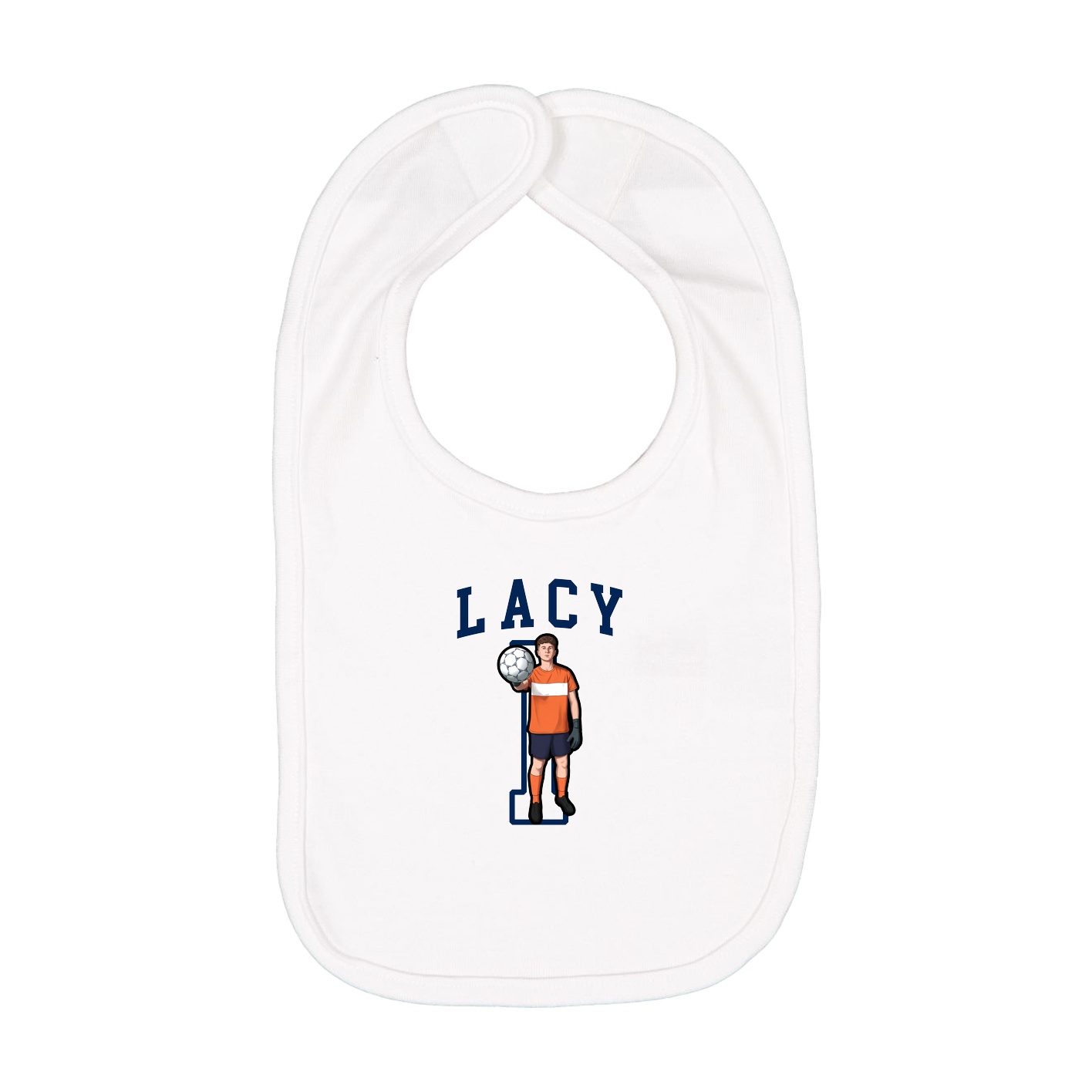 Infant Bib — Shirsey in White