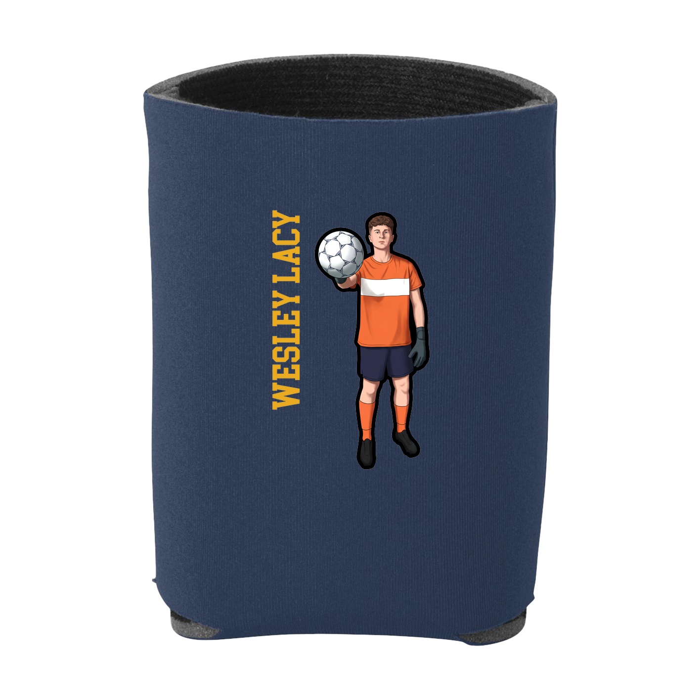 Can Holder — Name Vertical in Navy
