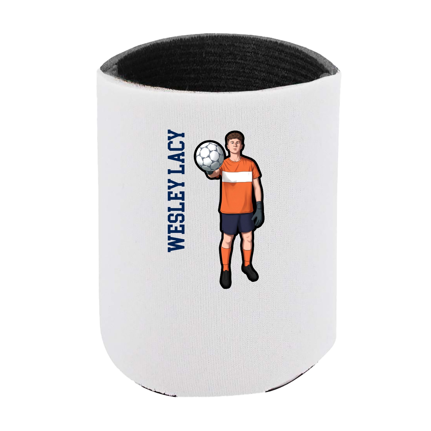 Can Holder — Name Vertical in White