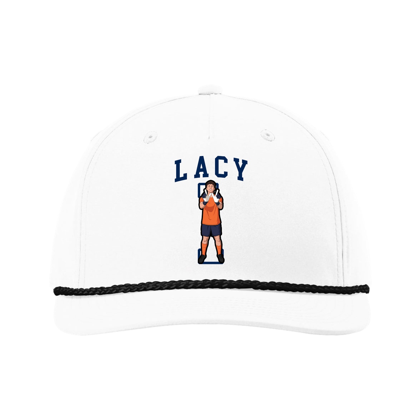 Five-Panel Classic Rope Cap — Shirsey in White