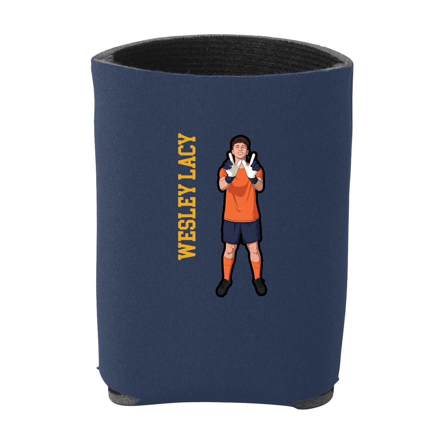 Can Holder — Name Vertical in Navy