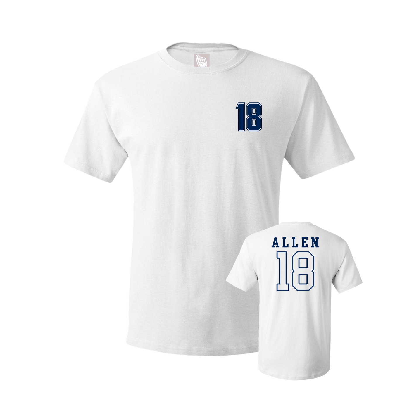 Youth Tee — Chest Back in White