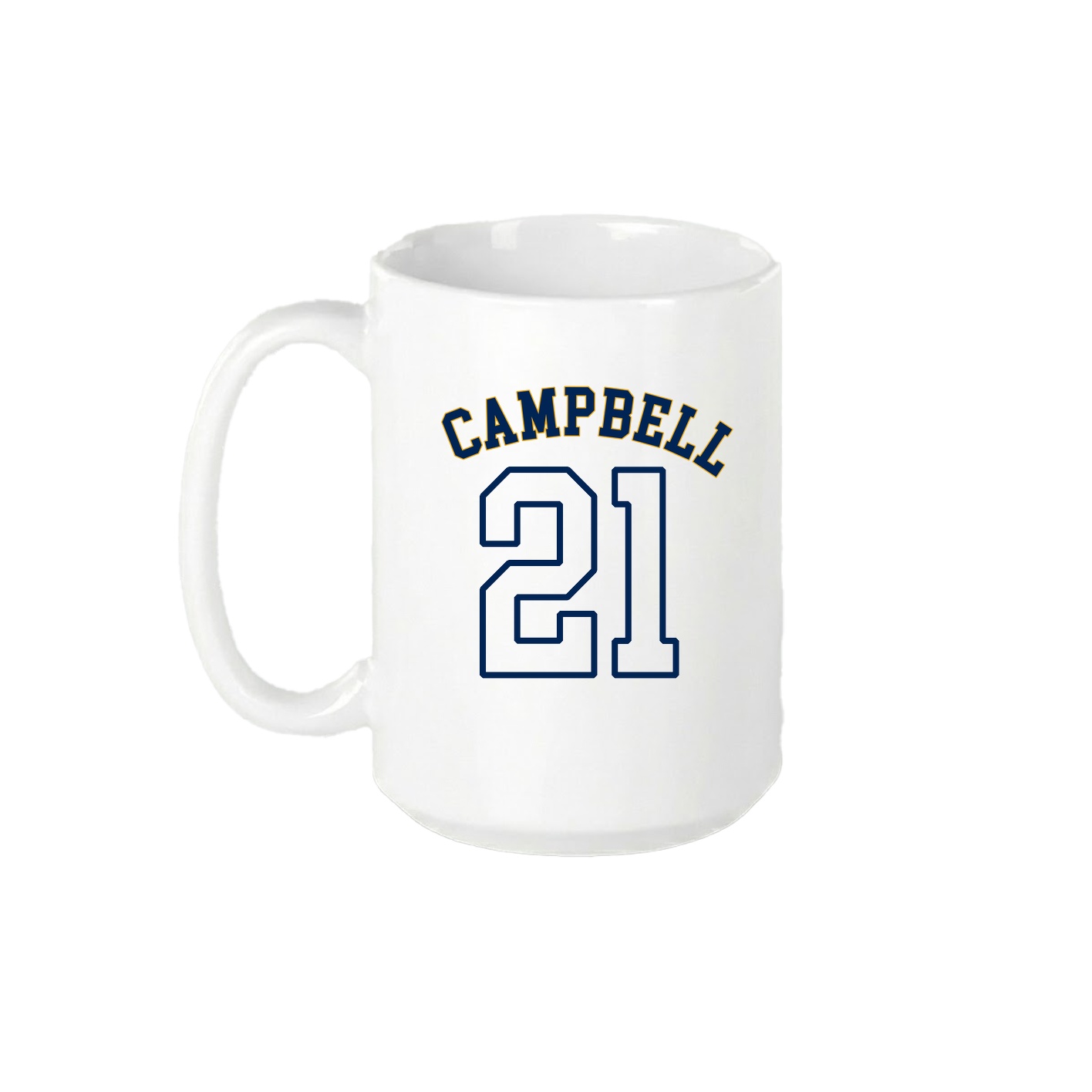 15oz Coffee Mug — Shirsey Arch in White