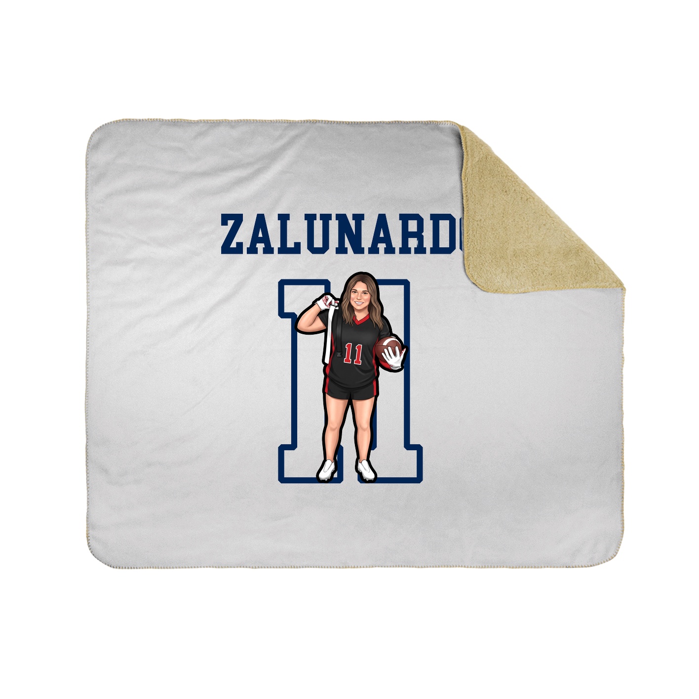 Throw Blanket — Shirsey in White