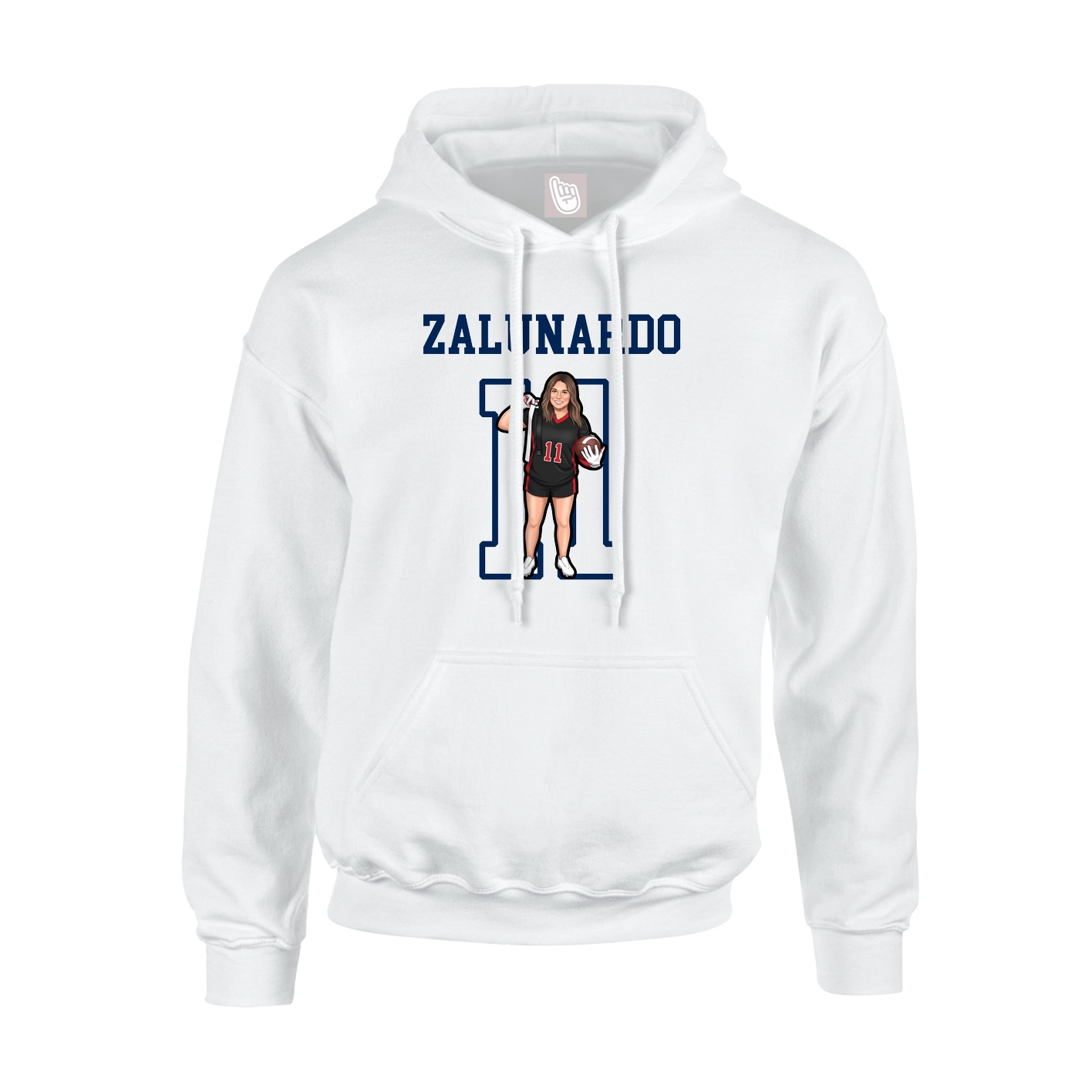 Hoodie — Shirsey in White