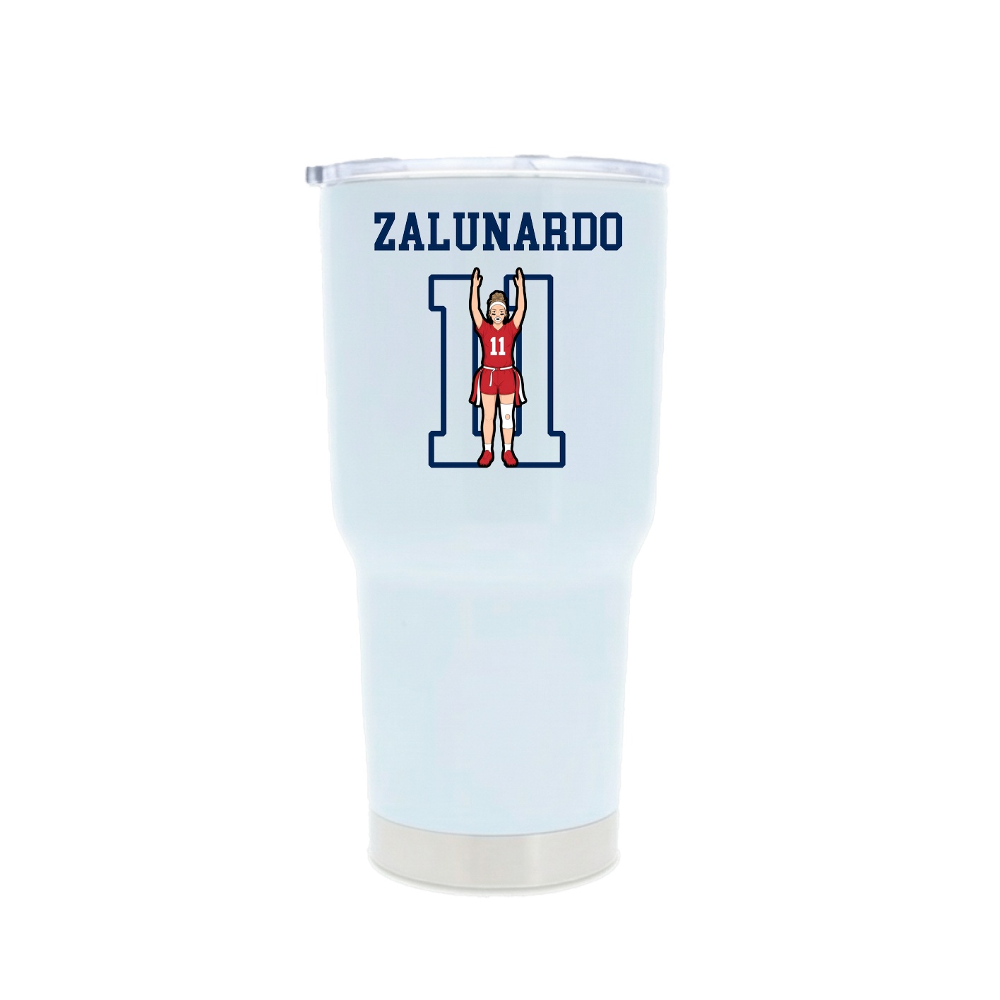 30oz Stainless Steel Tumbler — Shirsey in White