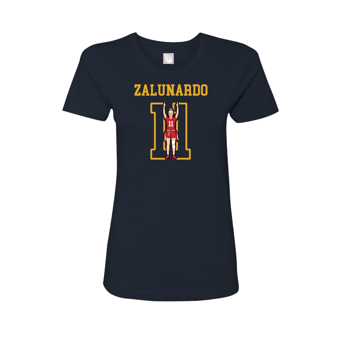 Fitted Women's Tee — Shirsey in Navy