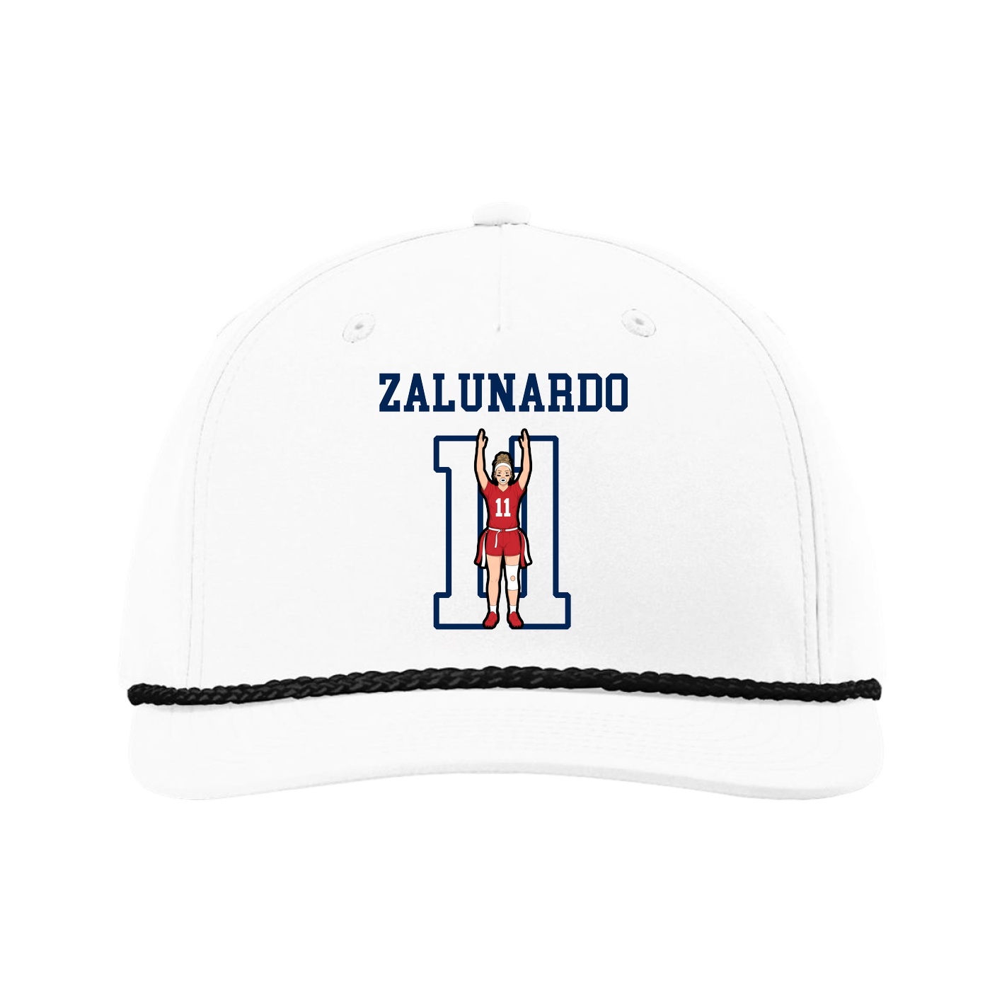 Five-Panel Classic Rope Cap — Shirsey in White