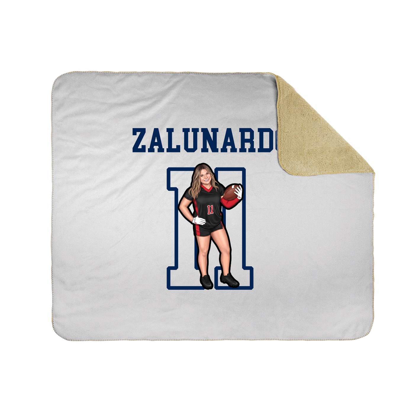 Throw Blanket — Shirsey in White