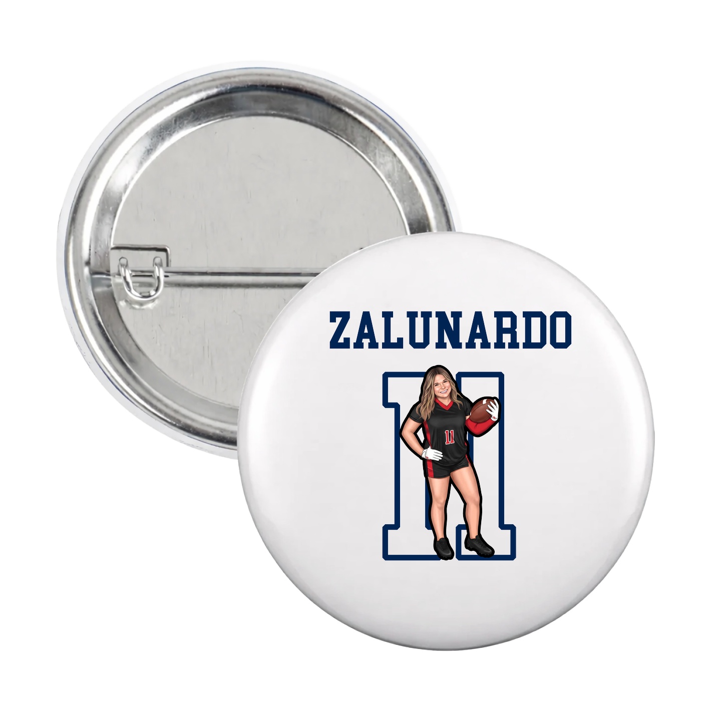 Game Day Button — Shirsey in White