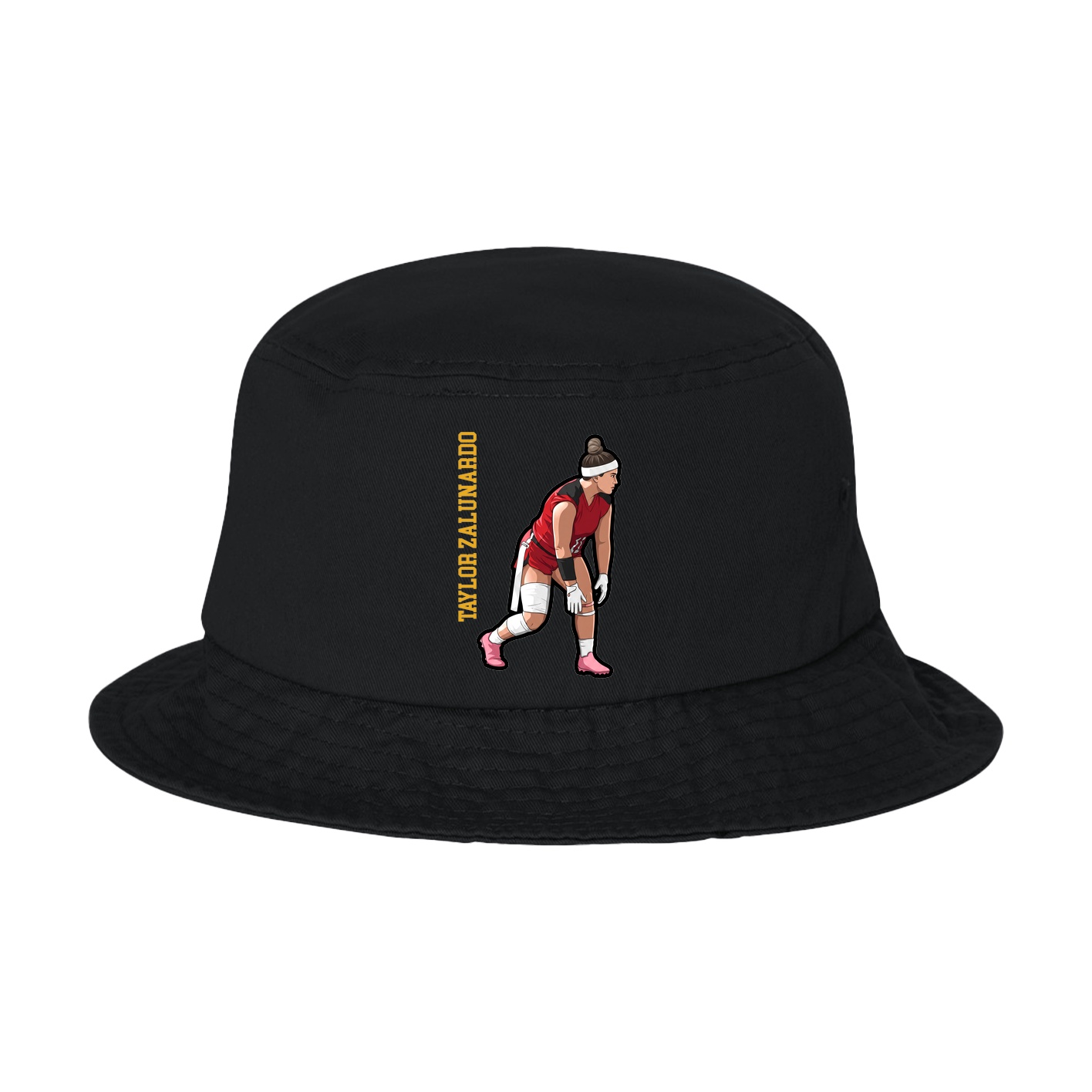 Bucket Cap — Name Vertical in Black