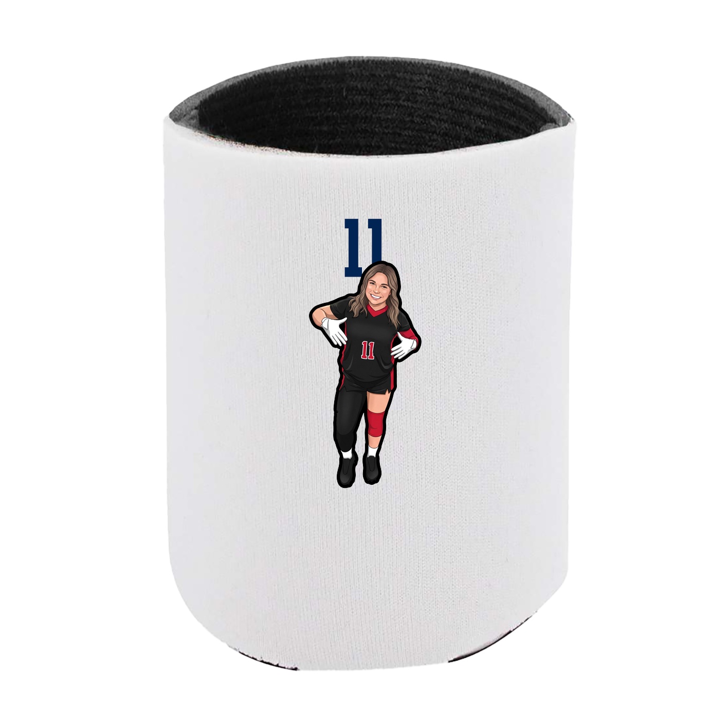 Can Holder — Number Top in White