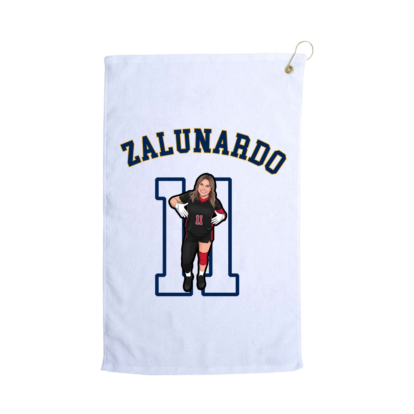 Golf Towel — Shirsey Arch in White