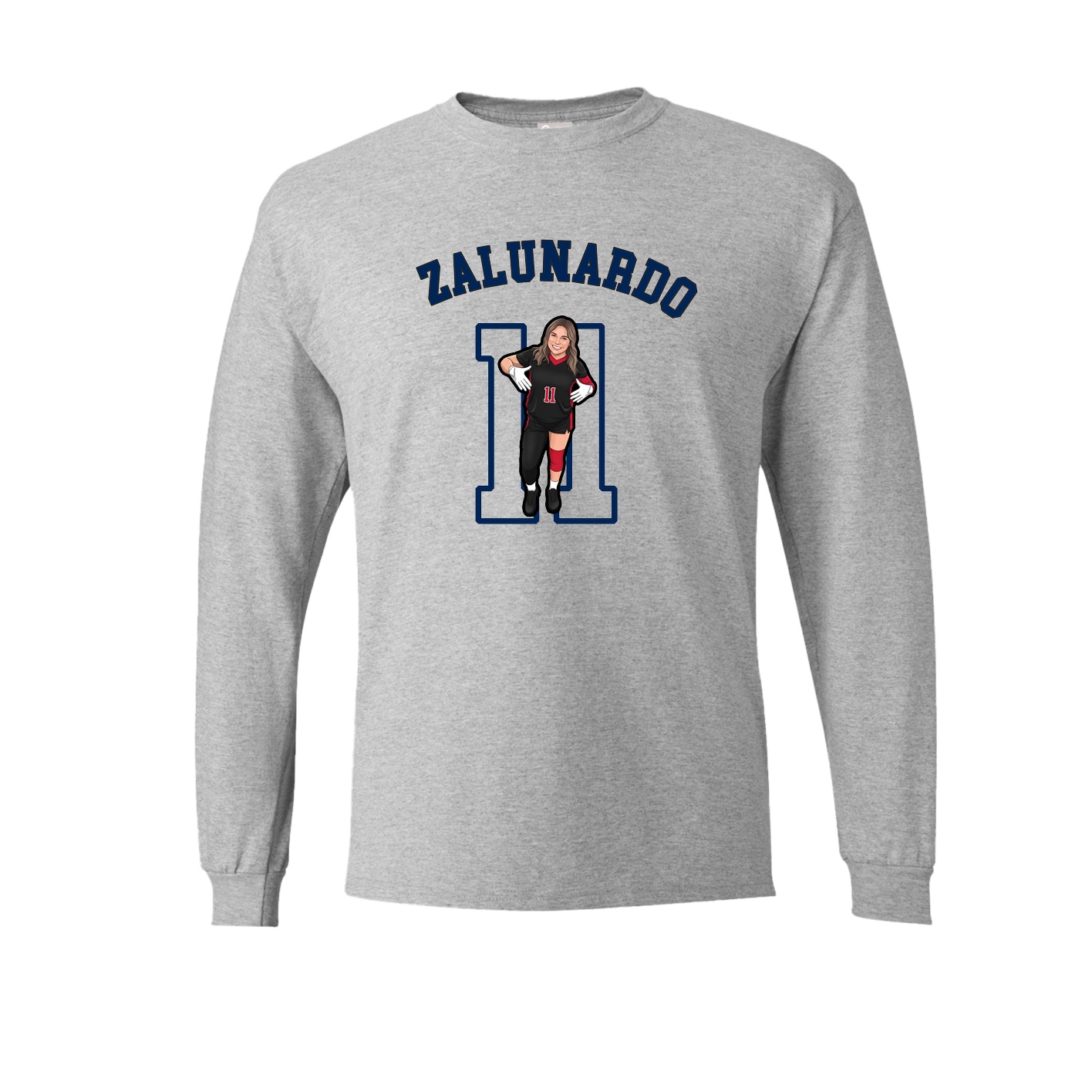 Long Sleeve Tee — Shirsey Arch in Grey