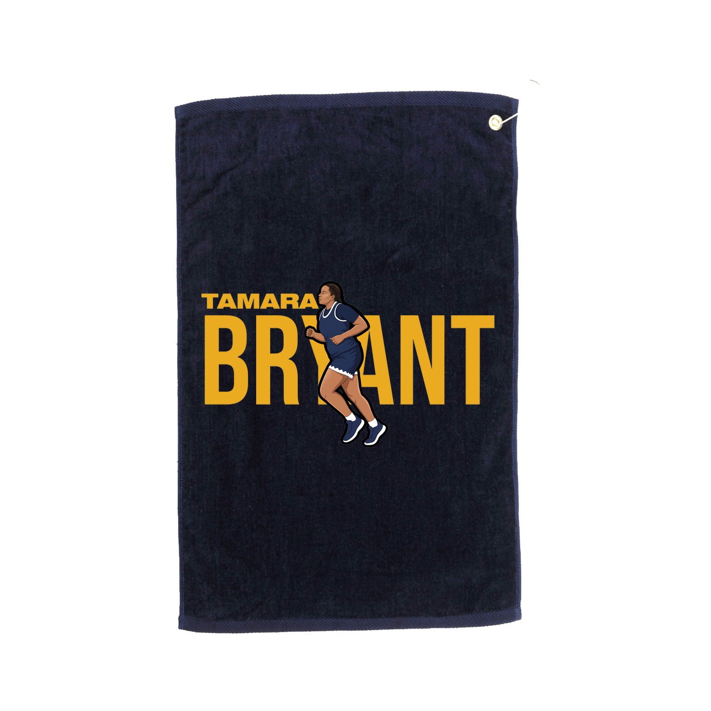 Golf Towel — Player Name in Navy