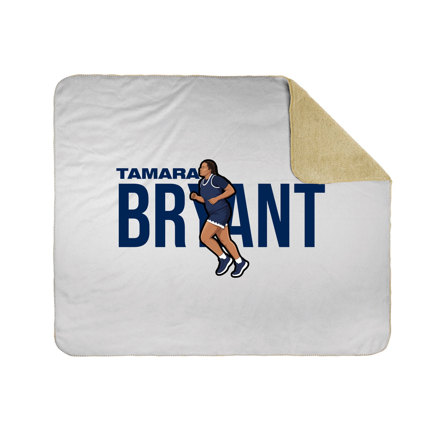 Throw Blanket — Player Name in White