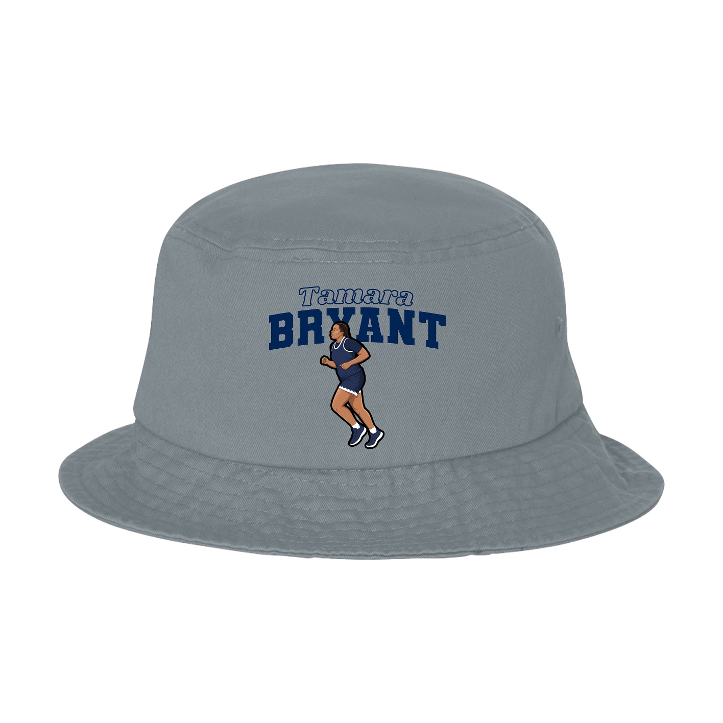 Bucket Cap — Name Arch in Grey