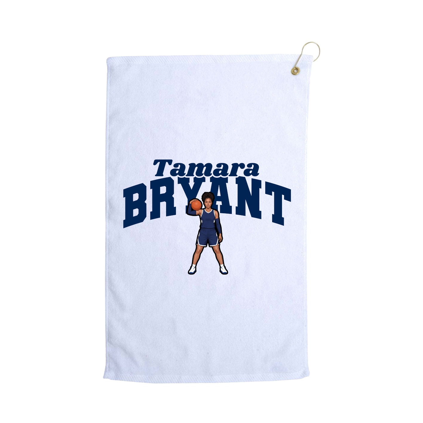 Golf Towel — Signature Arch in White
