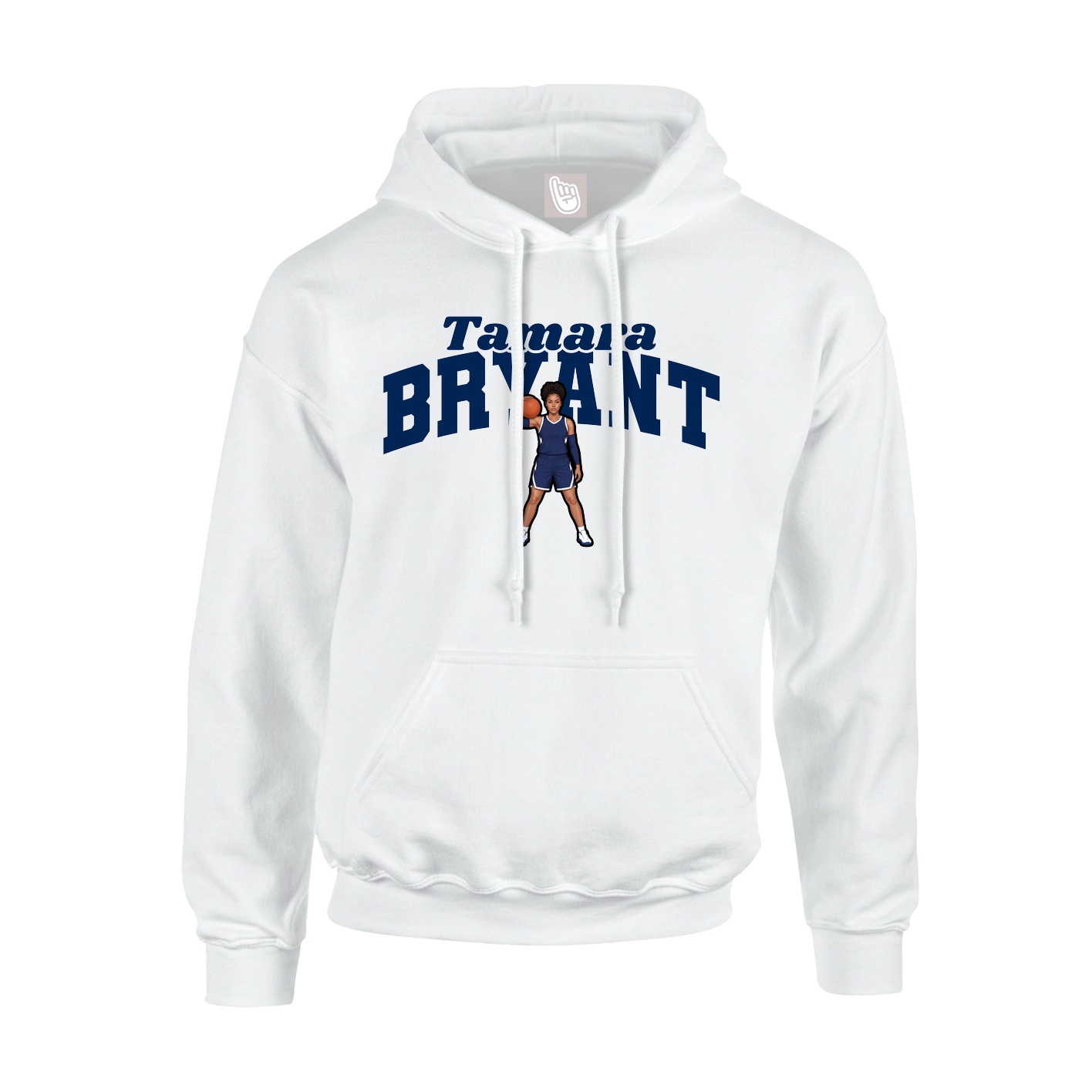 Hoodie — Signature Arch in White