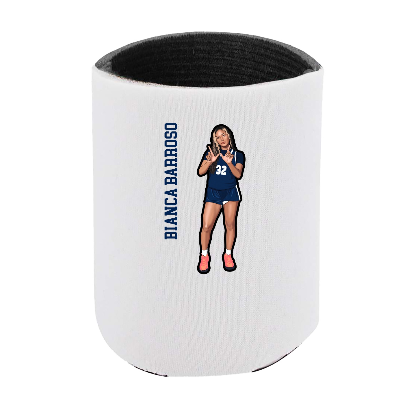 Can Holder — Name Vertical in White
