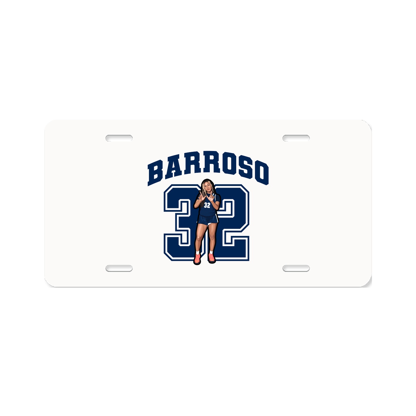 License Plate — Number in Classic