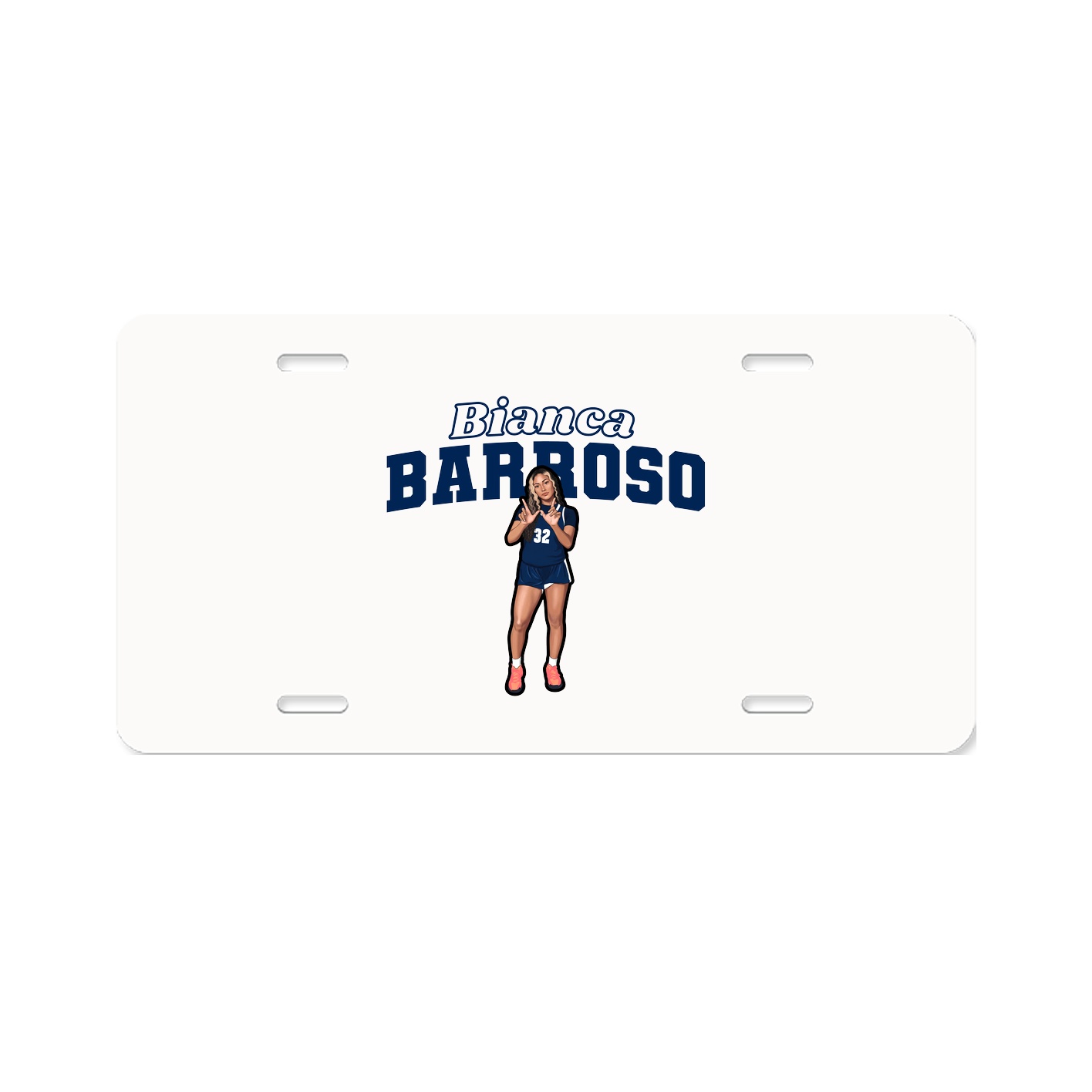 License Plate — Name Arch in Classic