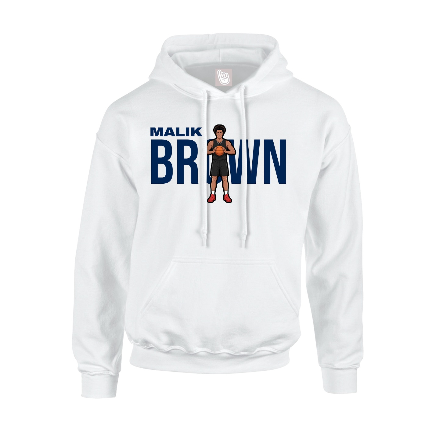 Youth Hoodie — Player Name in White