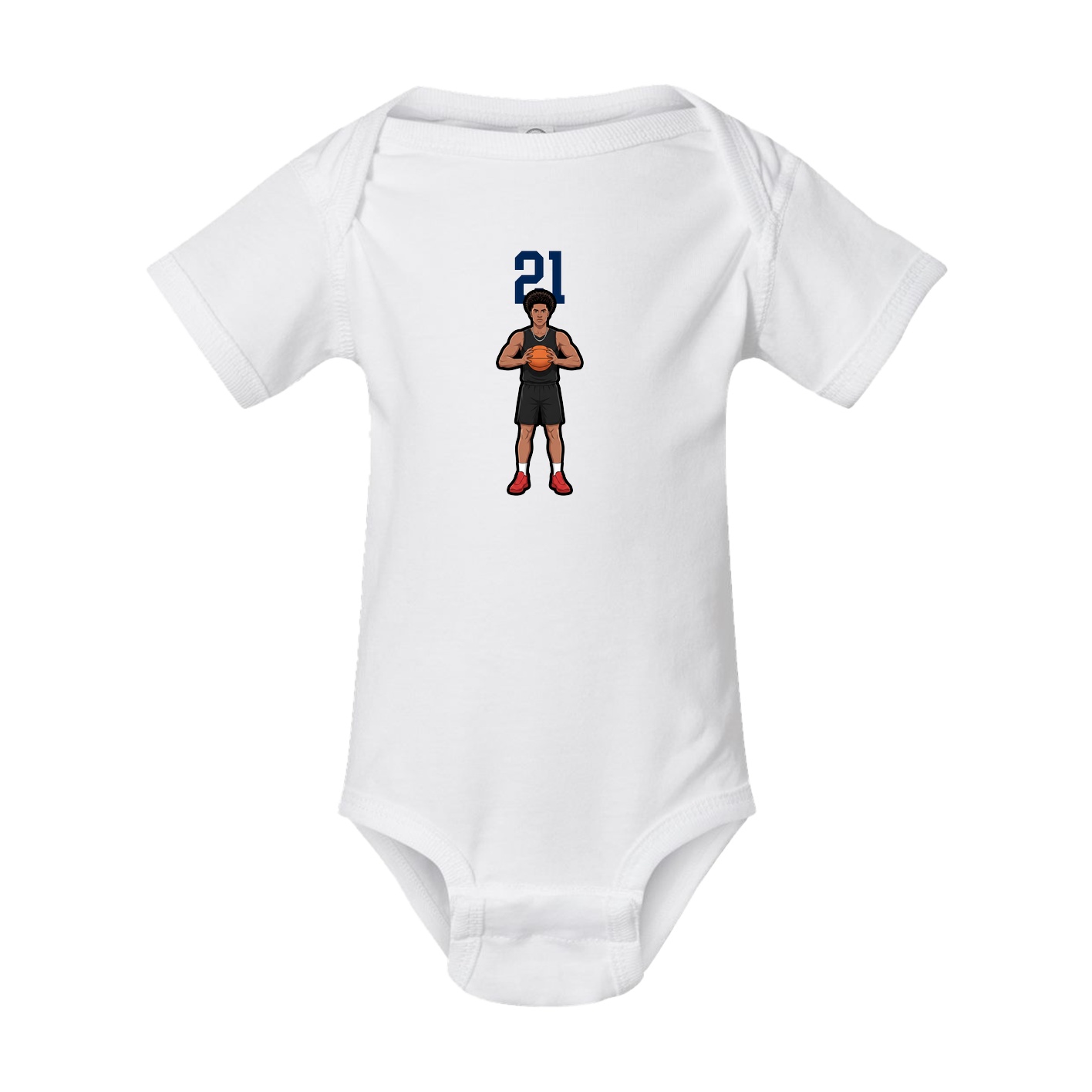 Baby Onesie — Number Top in White