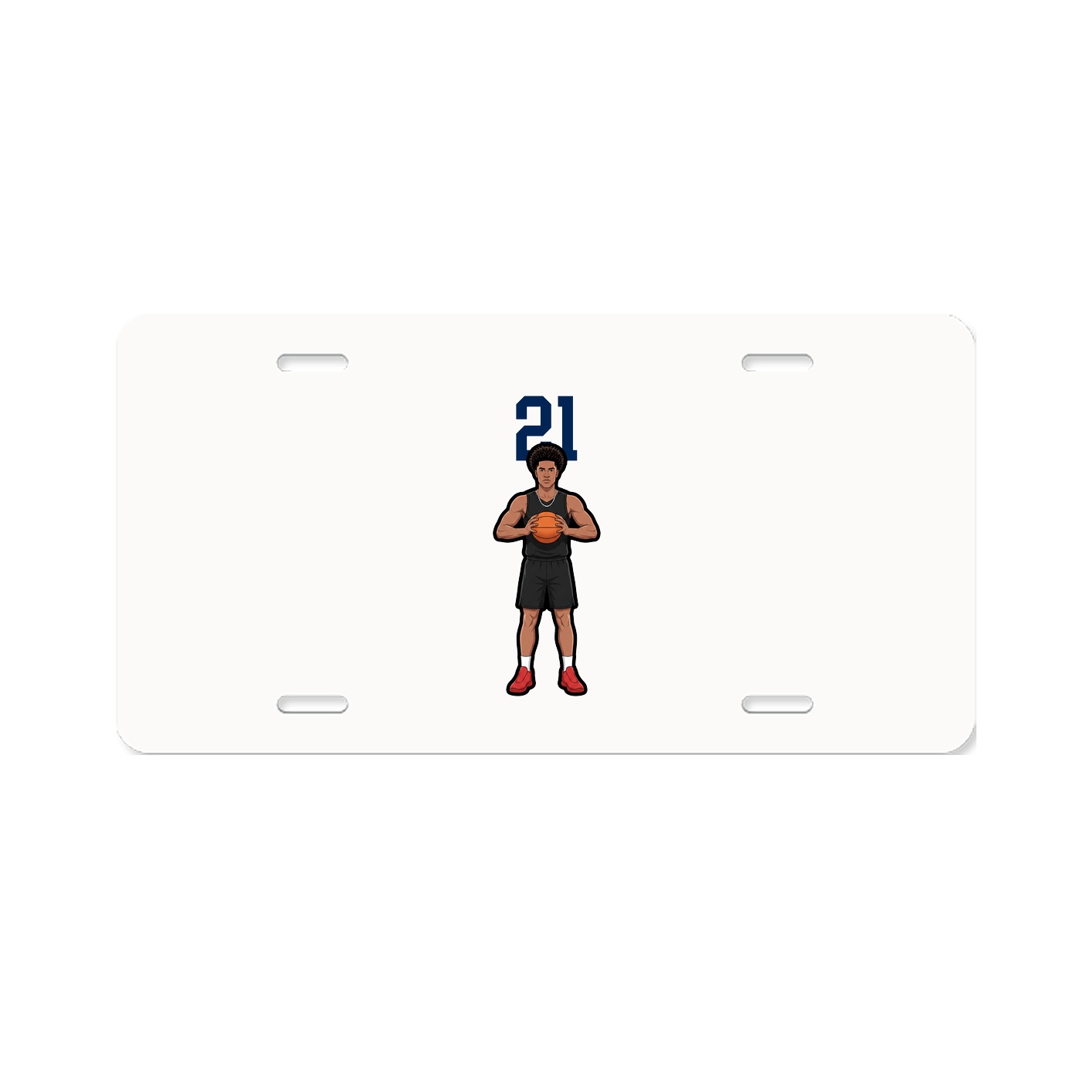 License Plate — Number Top in Classic