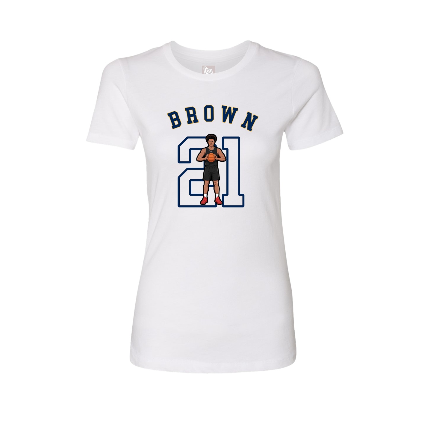 Fitted Women's Tee — Shirsey Arch in White