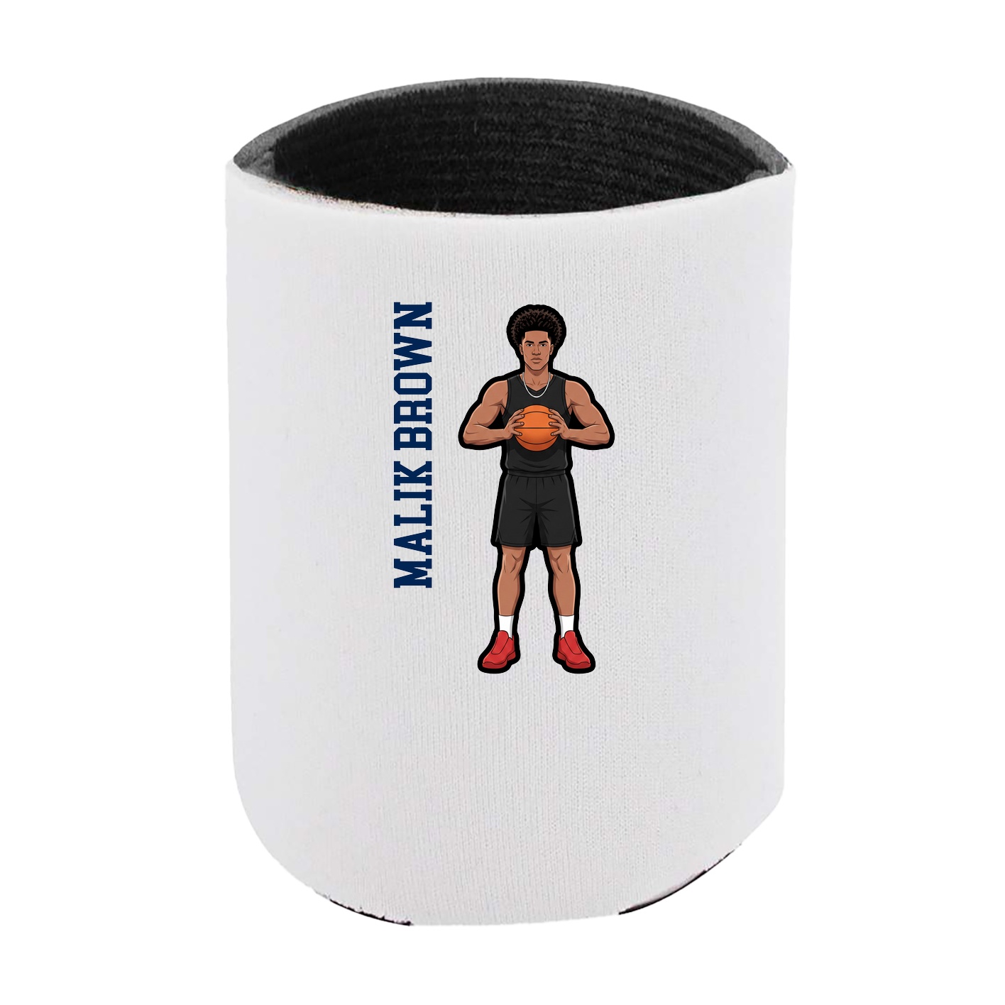 Can Holder — Name Vertical in White