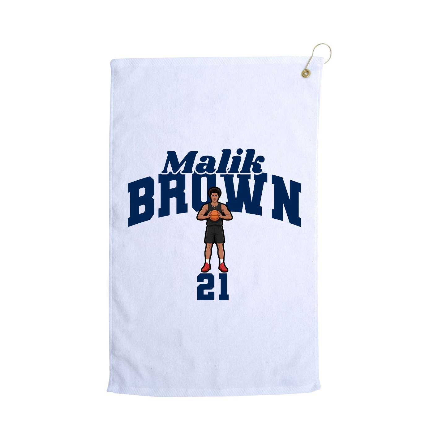 Golf Towel — Signature Arch in White