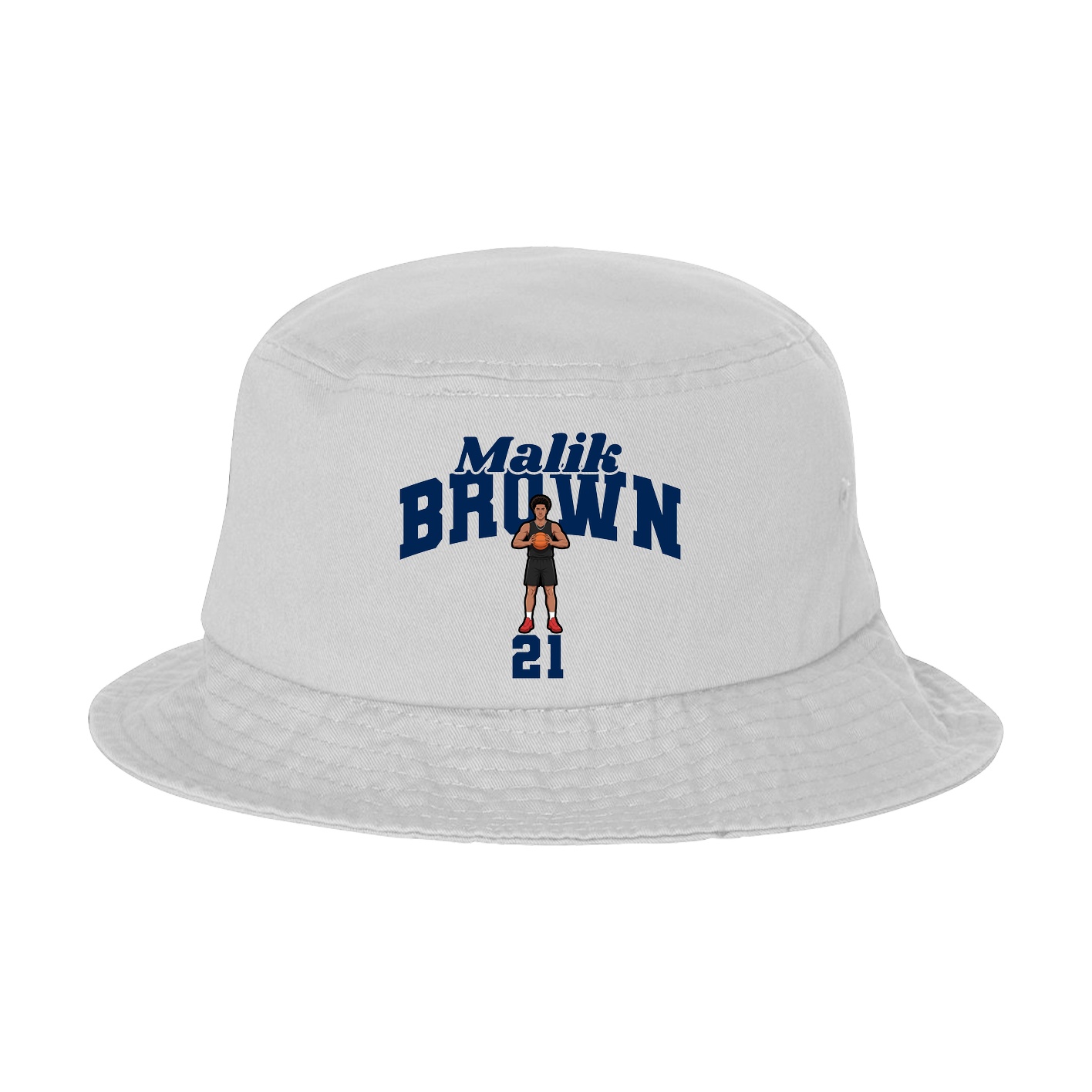 Bucket Cap — Signature Arch in White