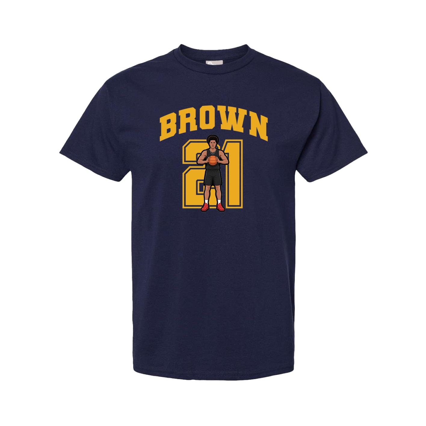 Youth Tee — Number in Navy