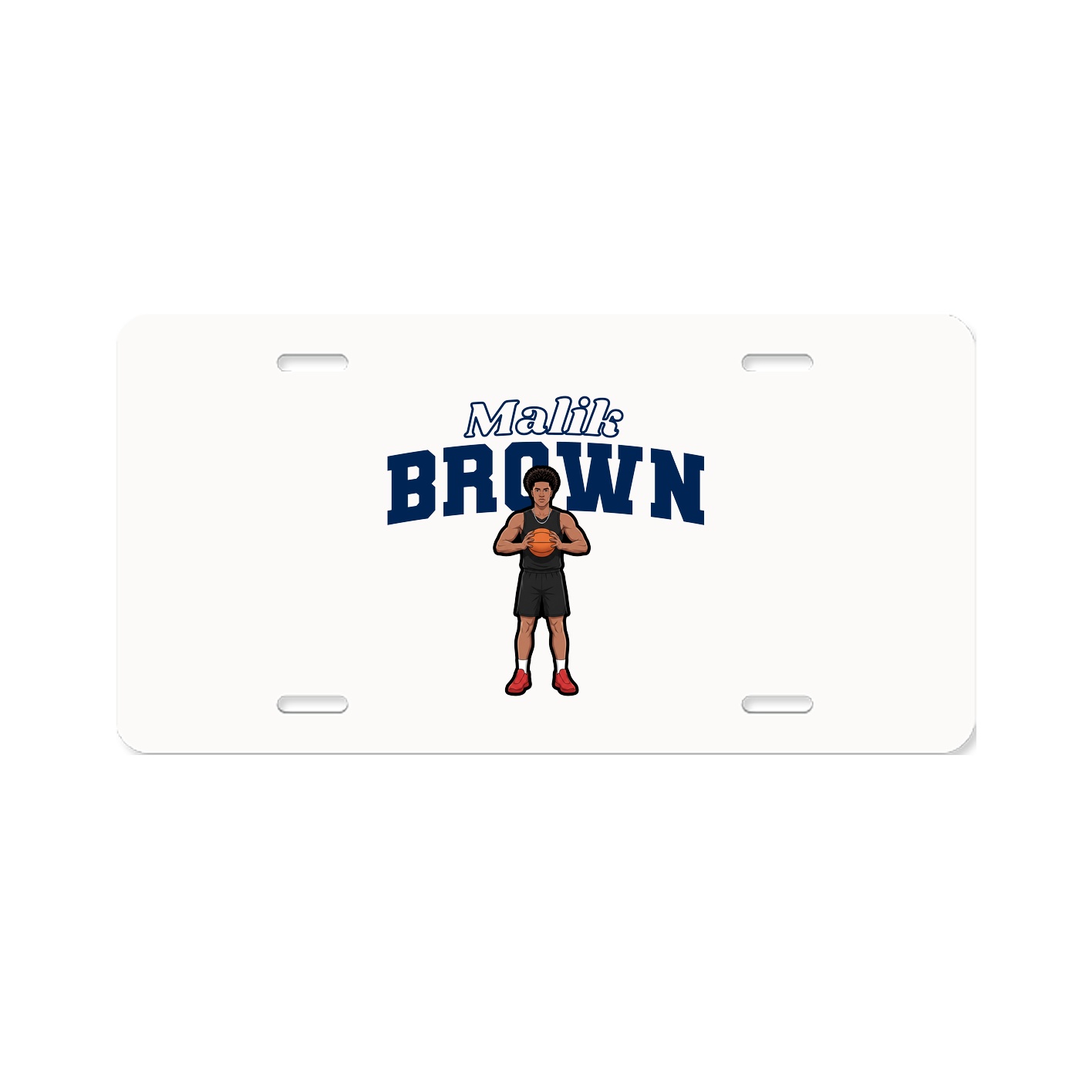 License Plate — Name Arch in Classic