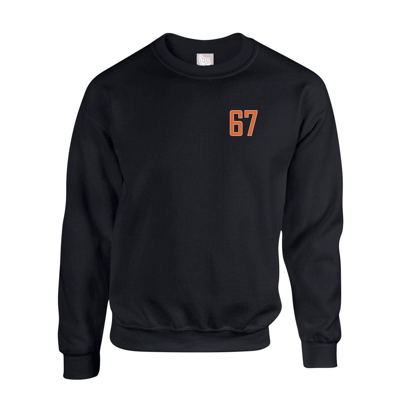 Fleece Crew — Front Shirsy in Black