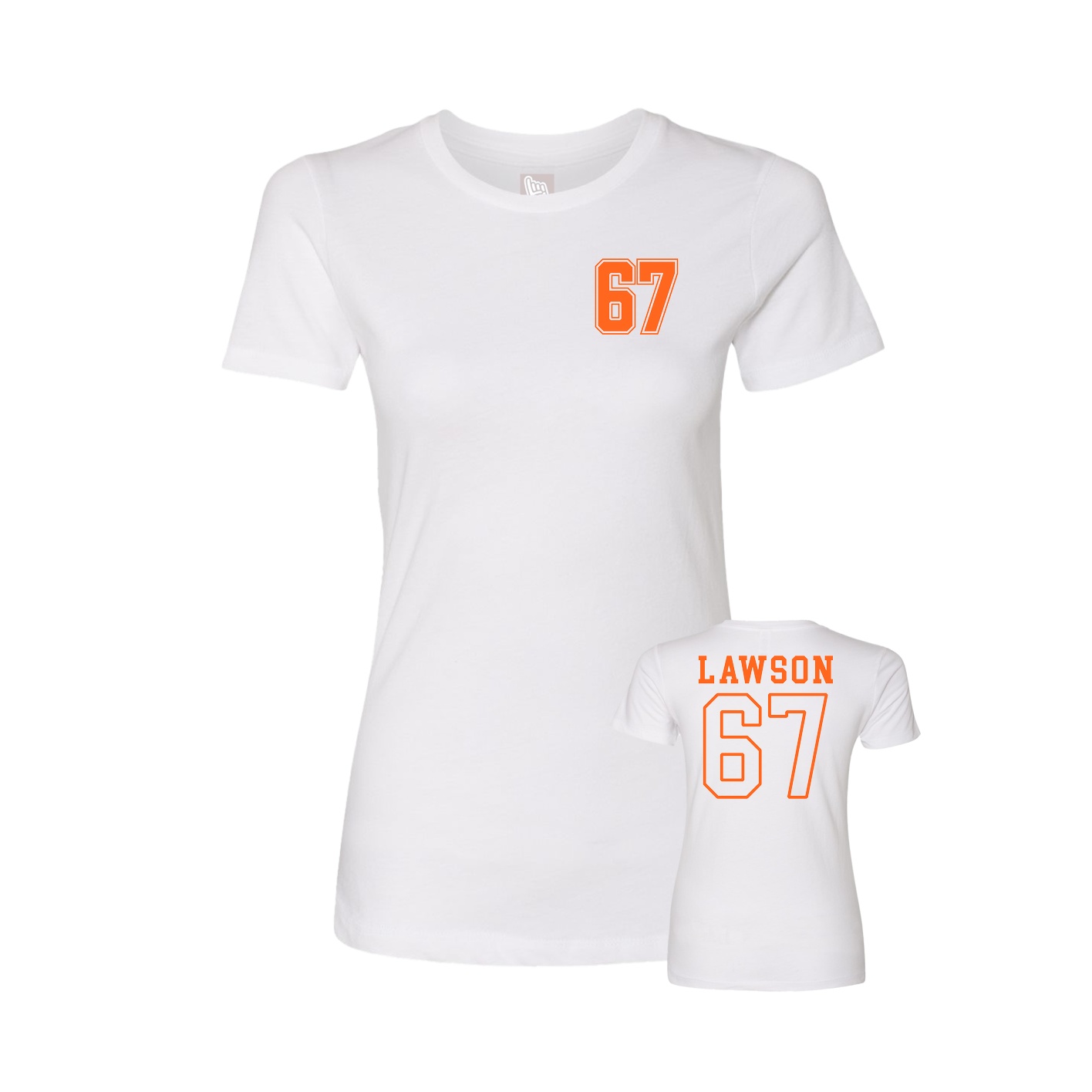Womens Tee — Chest Back in White