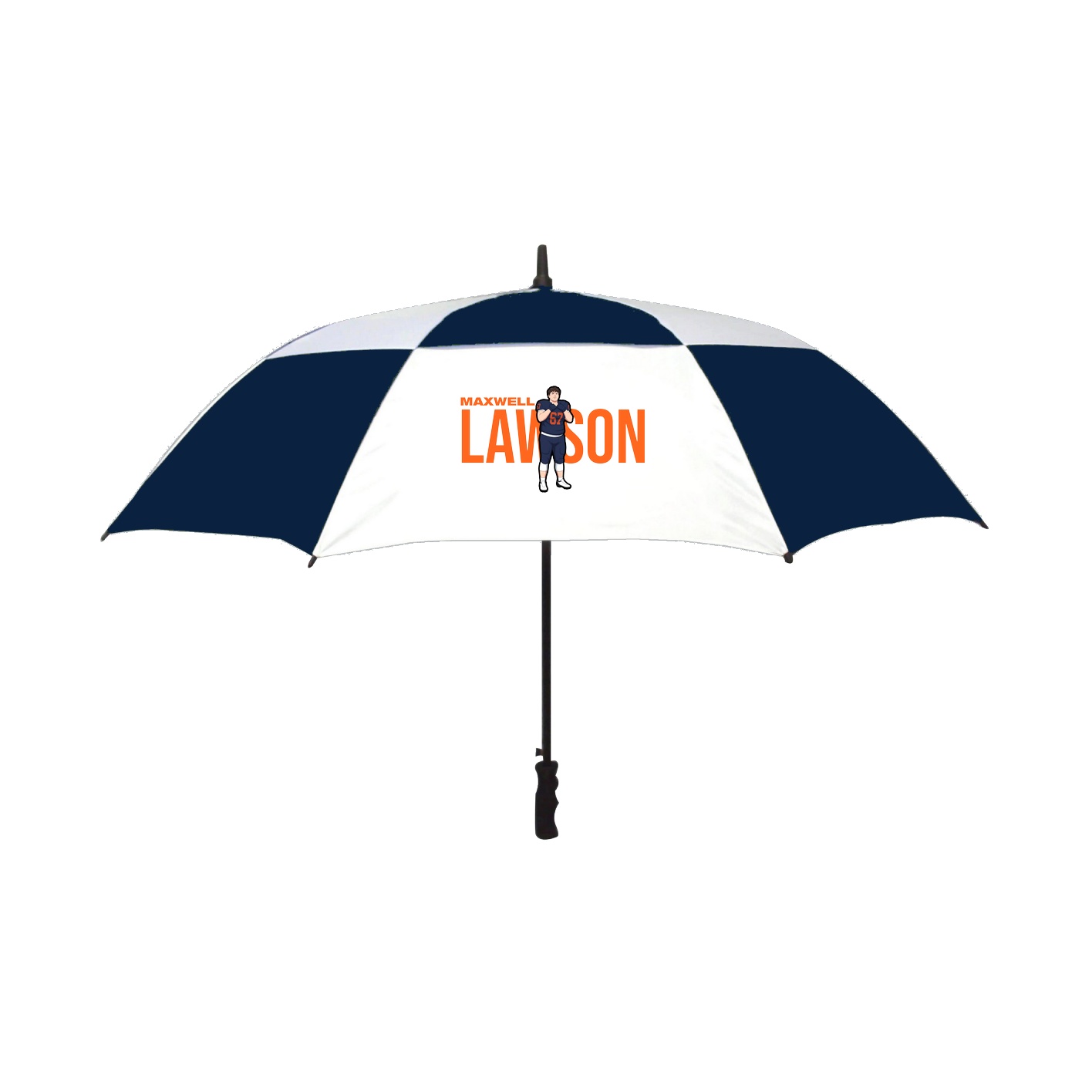 Golf Umbrella — Player Name in Navy